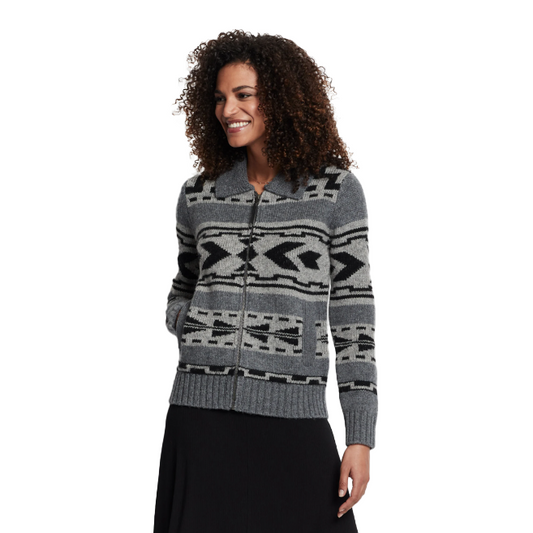 Pendleton Women's Graphic Shetland Zip Sweater