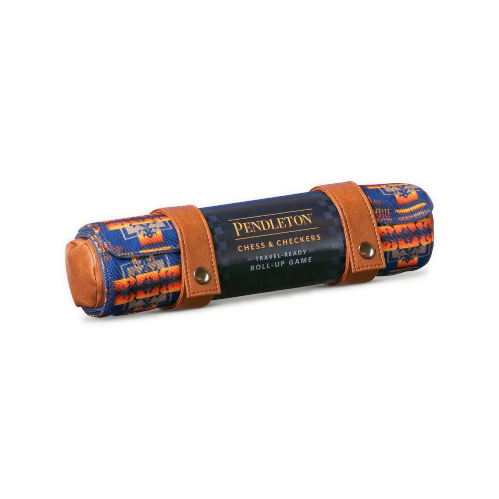Pendleton Chess & Checkers Travel Ready Roll Up Game