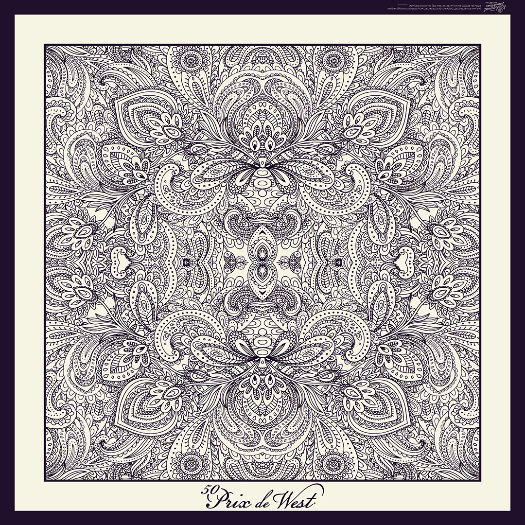 Limited Edition Prix de West 50th Anniversary Celebration Scarf