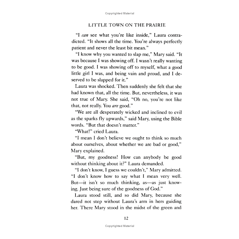 Little Town on the Prairie by Laura Ingalls Wilder (Little House Series, #7)