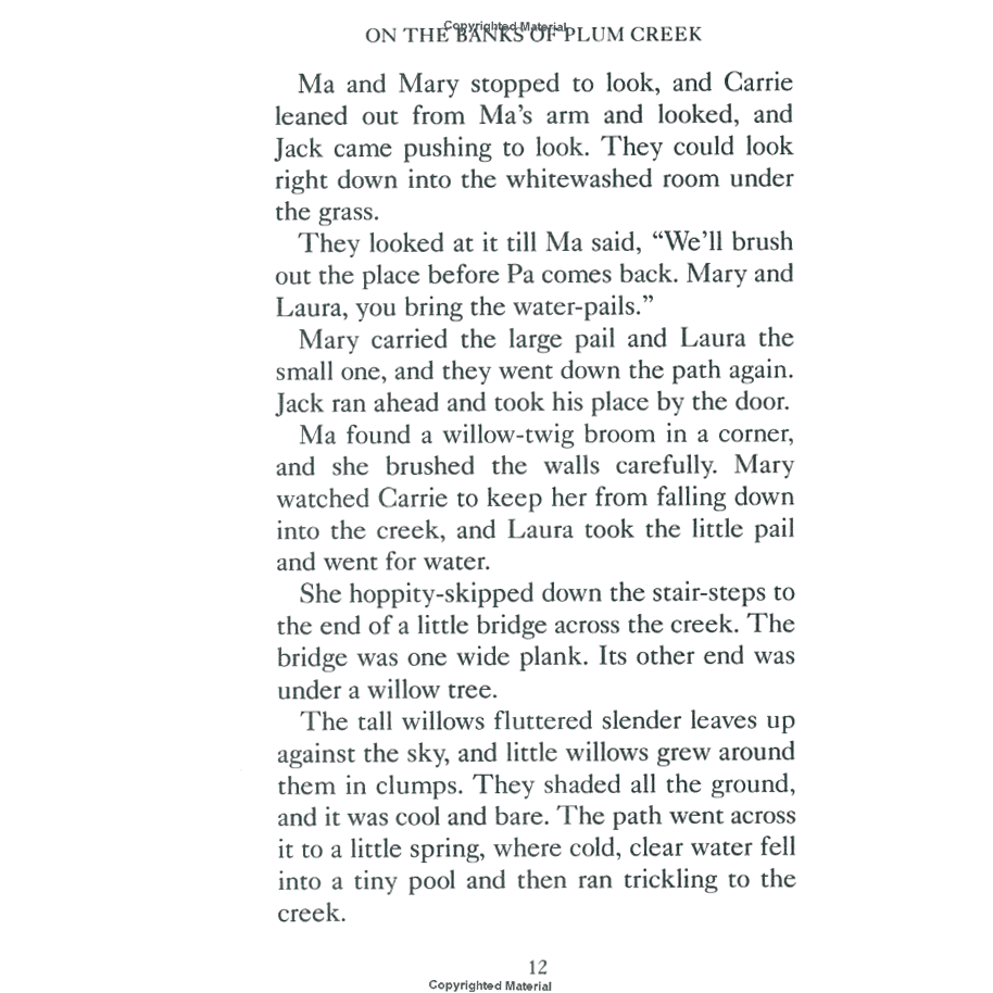 On The Banks of Plum Creek by Laura Ingalls Wilder (Little House Series, #4)