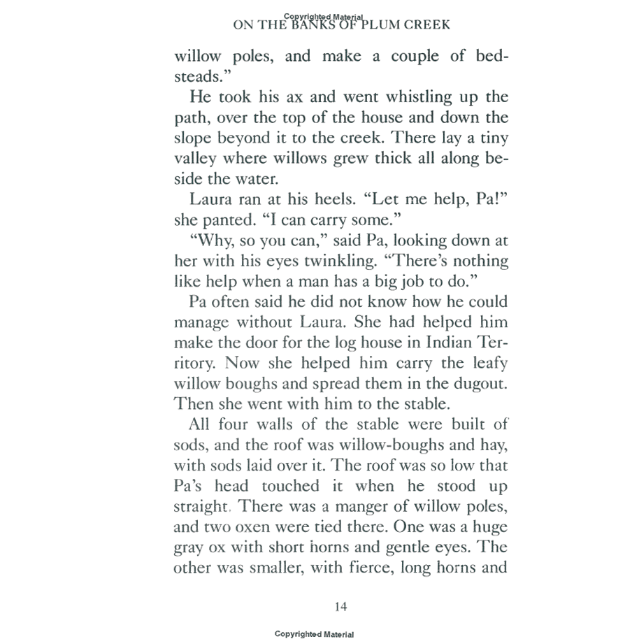 On The Banks of Plum Creek by Laura Ingalls Wilder (Little House Series, #4)