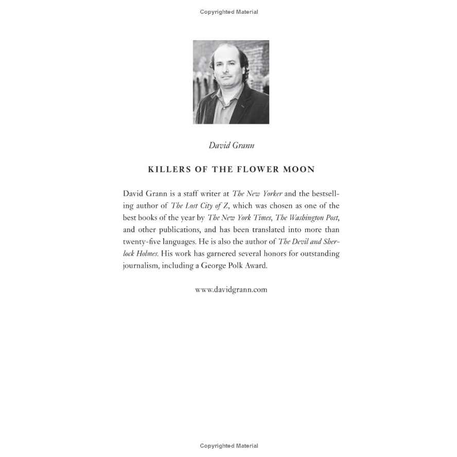 Killers of the Flower Moon: The Osage Murders and the Birth of the FBI by David Grann (HC)