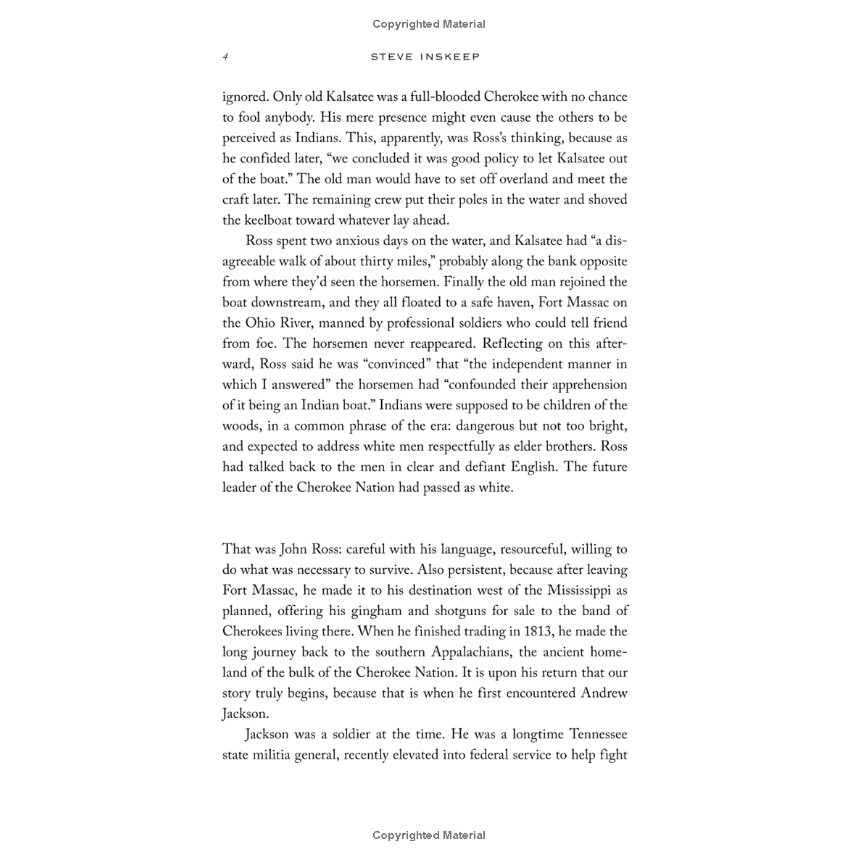 Jacksonland: President Andrew Jackson, Cherokee Chief John Ross, and a Great American Land Grab (SC) by Steve Inskeep