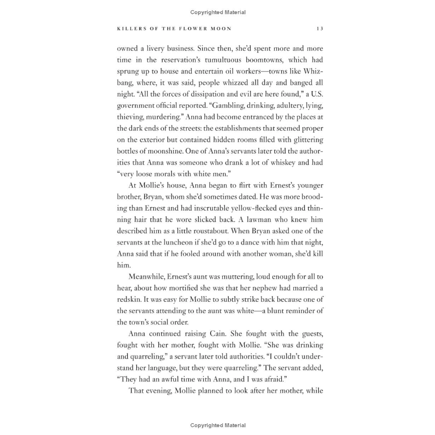 Killers of the Flower Moon: The Osage Murders and the Birth of the FBI by David Grann (HC)