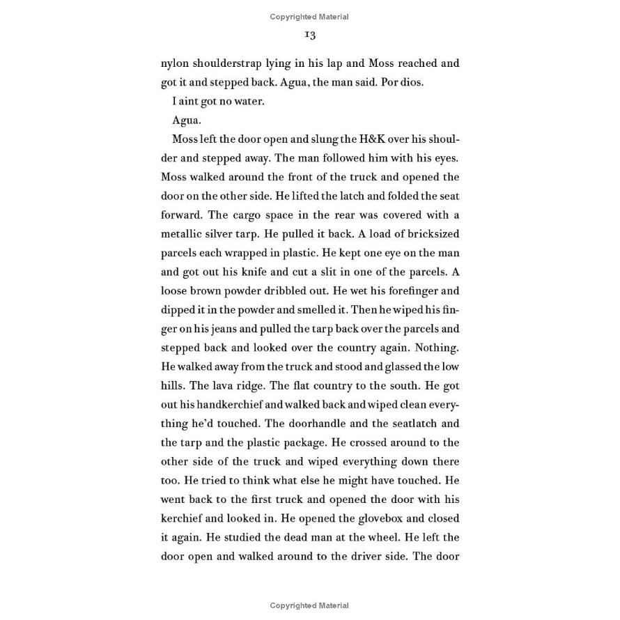 No Country For Old Men by Cormac McCarthy