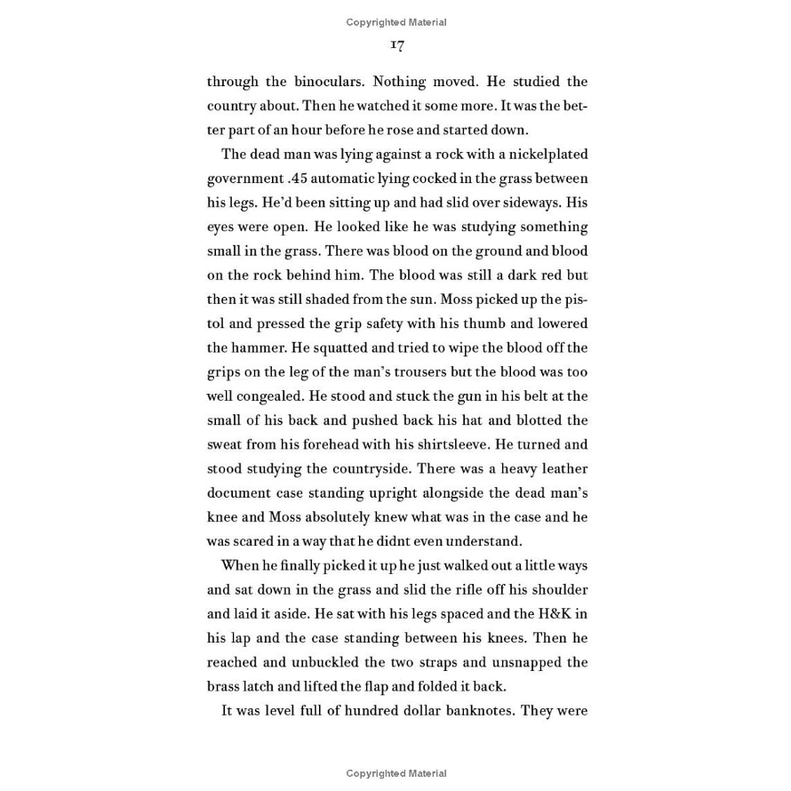 No Country For Old Men by Cormac McCarthy