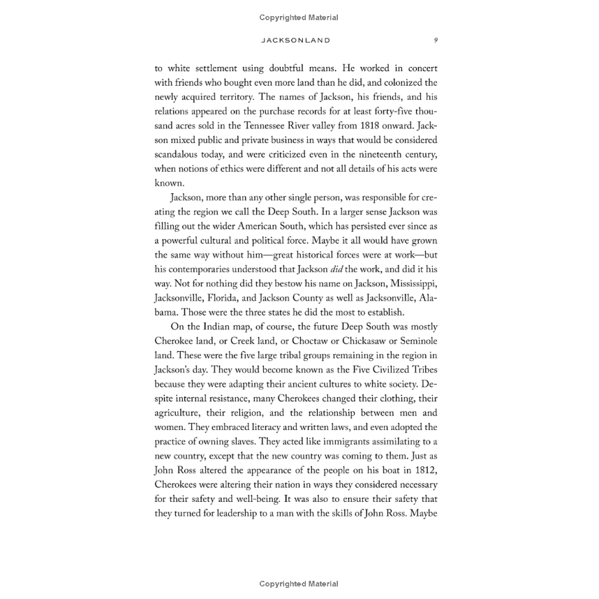 Jacksonland: President Andrew Jackson, Cherokee Chief John Ross, and a Great American Land Grab (SC) by Steve Inskeep