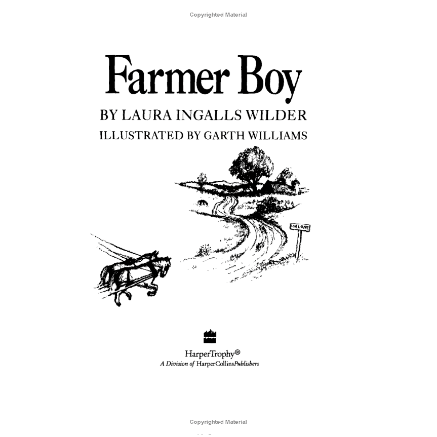 Farmer Boy by Laura Ingalls Wilder (Little House Series, #2)