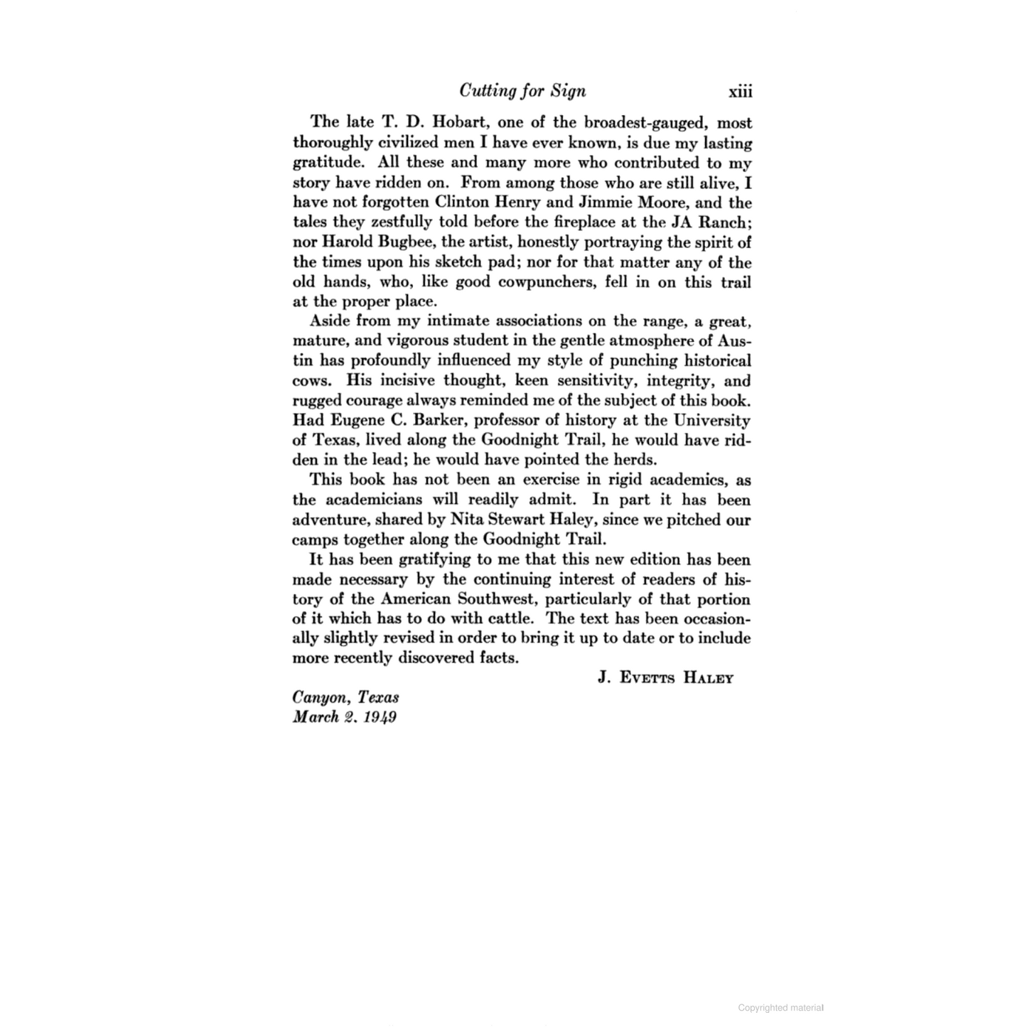 Charles Goodnight: Cowman and Plainsman by J. Evetts Haley