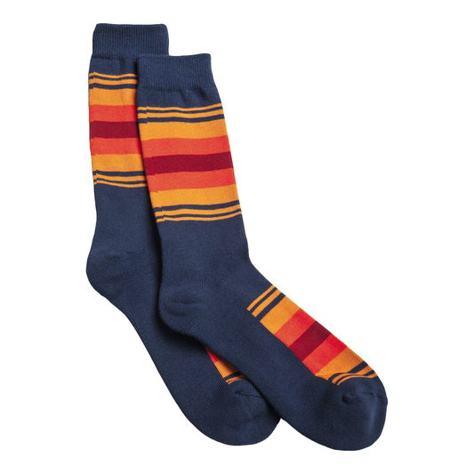 Pendleton National Park Stripe Crew Socks - Grand Canyon