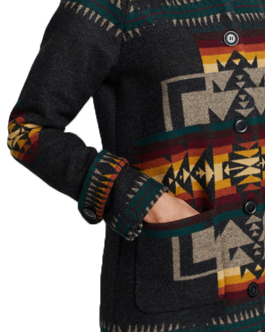 Pendleton Women's Archive Coat - Charcoal Chief Joseph