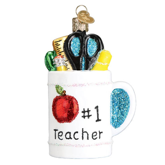 Best Teacher Mug Ornament