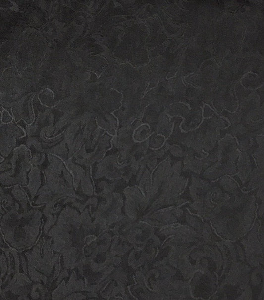 Black Jacquard Silk Wild Rag