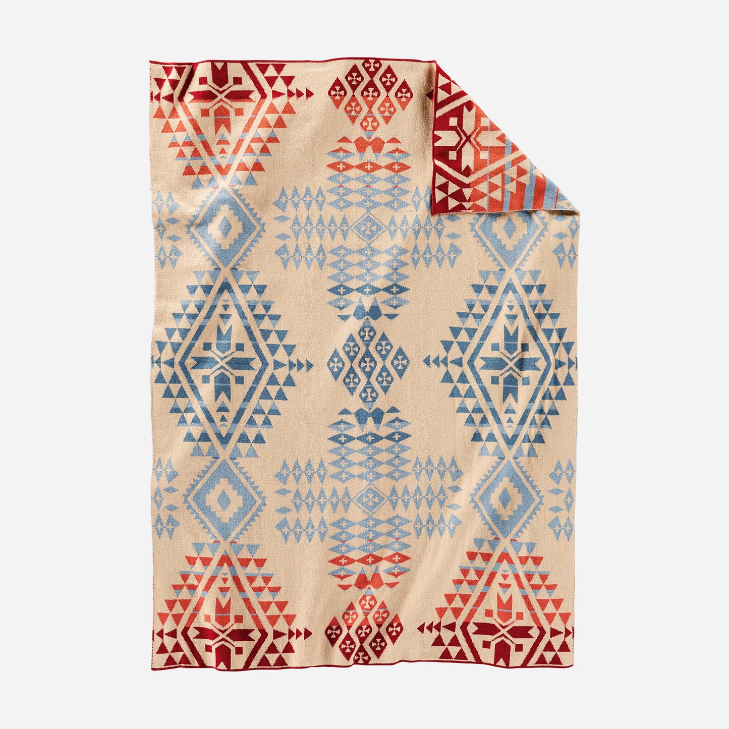 canyonlands desert sky knit baby blanket with beanie cuddly cozy shower gift tribal pattern