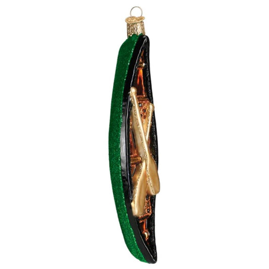Green Canoe Ornament