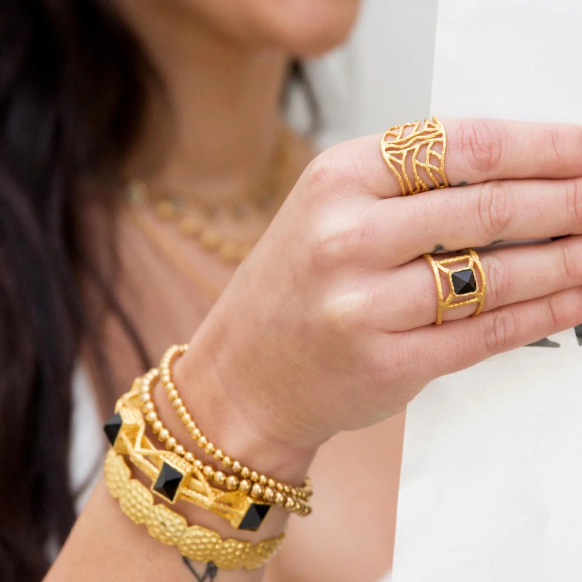 Christina Greene Annix Ring - Black Onyx