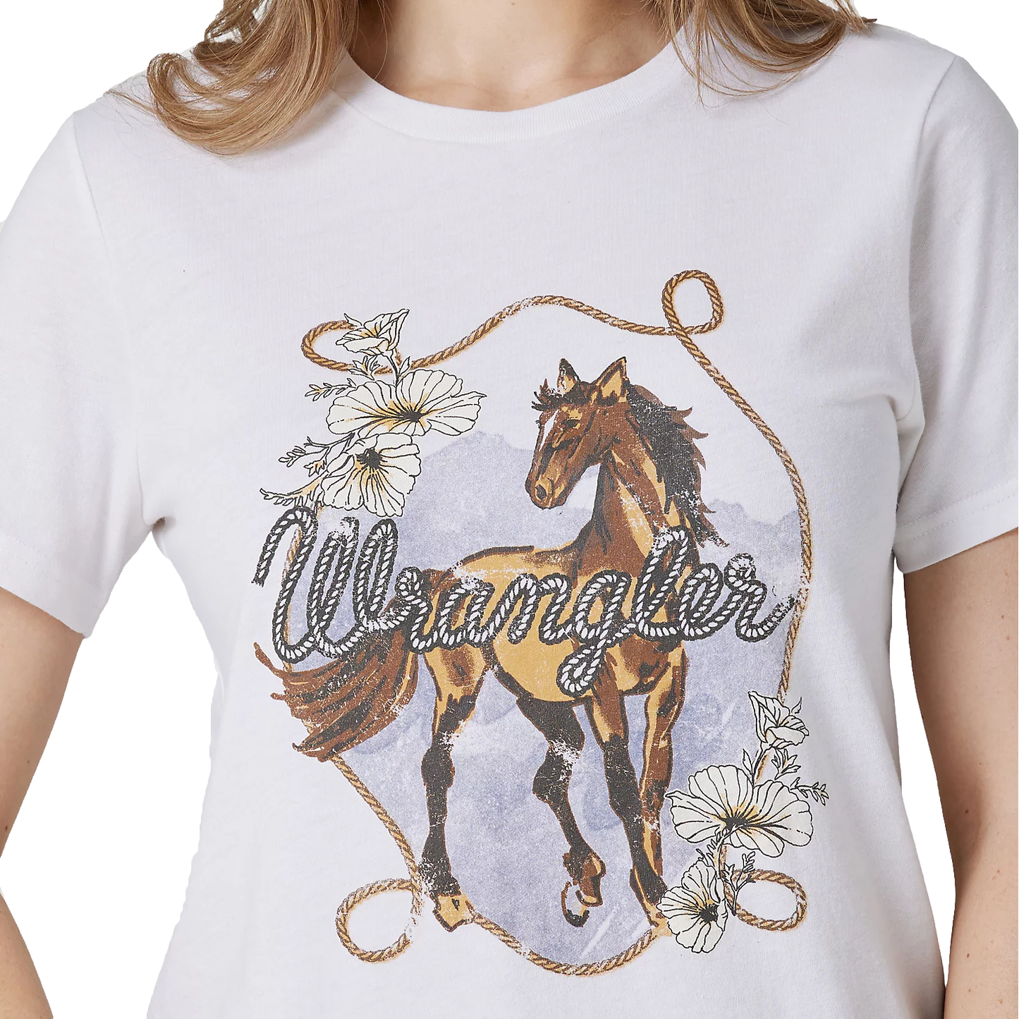 Wrangler Women's Elegant Horse Regular Graphic Tee