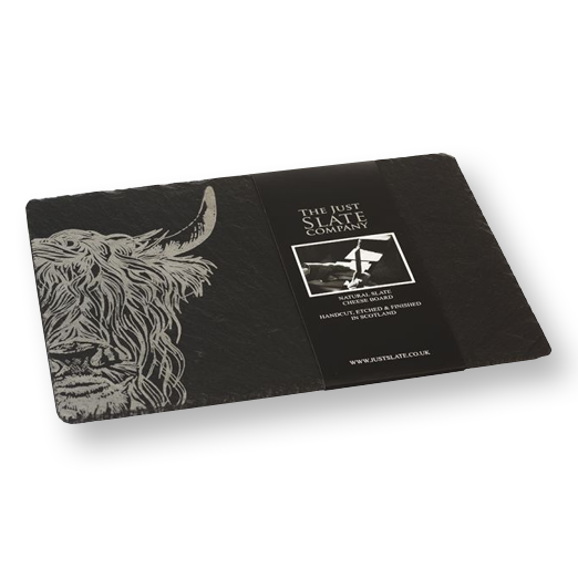 Highland Cow Slate Cheese Board