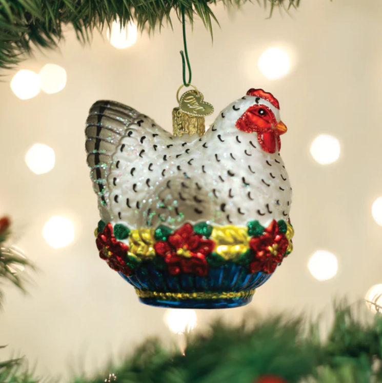 French Hen Ornament