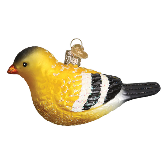Hanging American Goldfinch Ornament