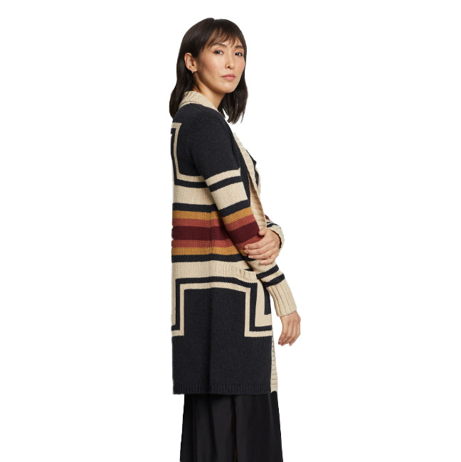 Pendleton Women's Harding Open Front Cardigan - Charcoal Heather