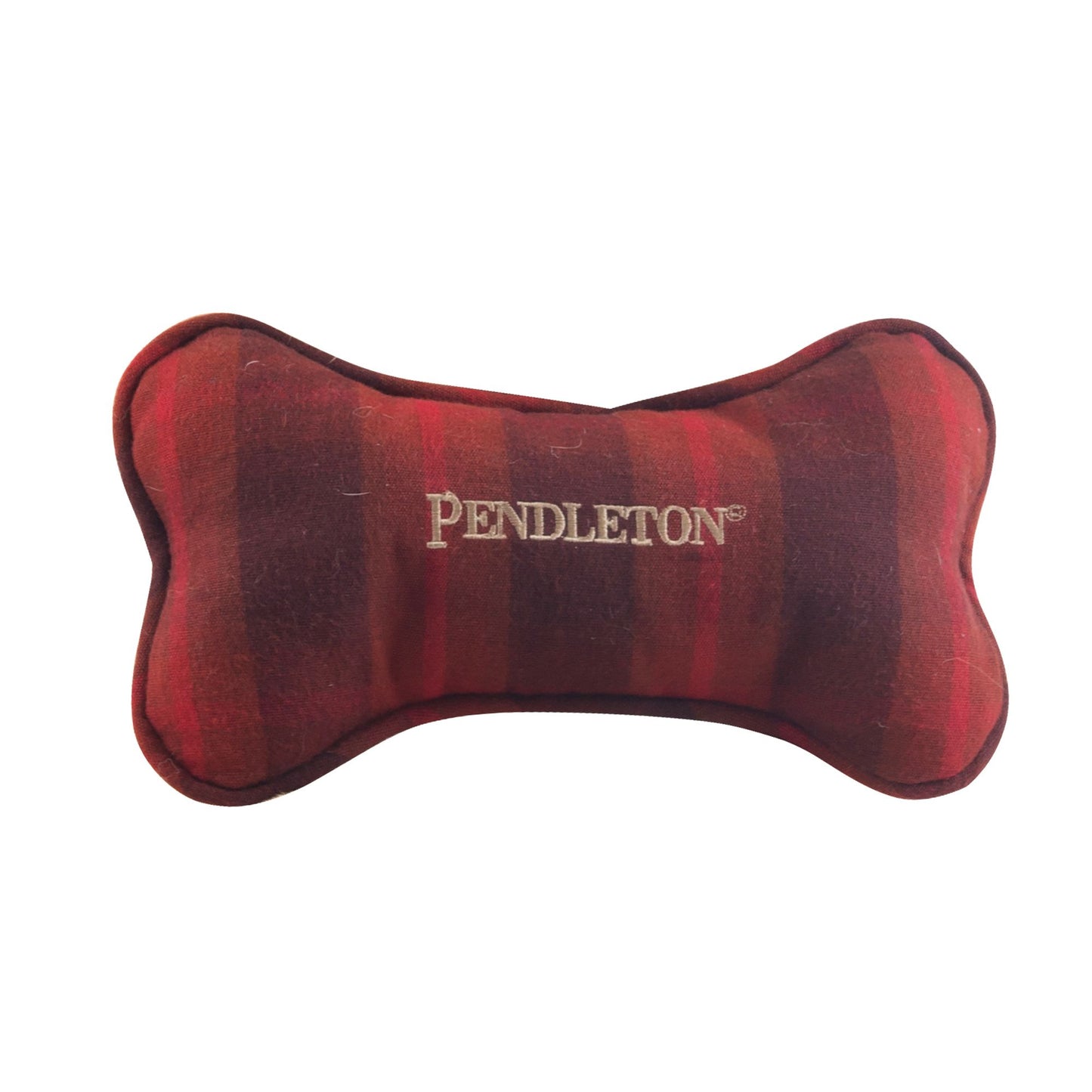 Pendleton Pet Plaid Bone Toy - Red Ombre