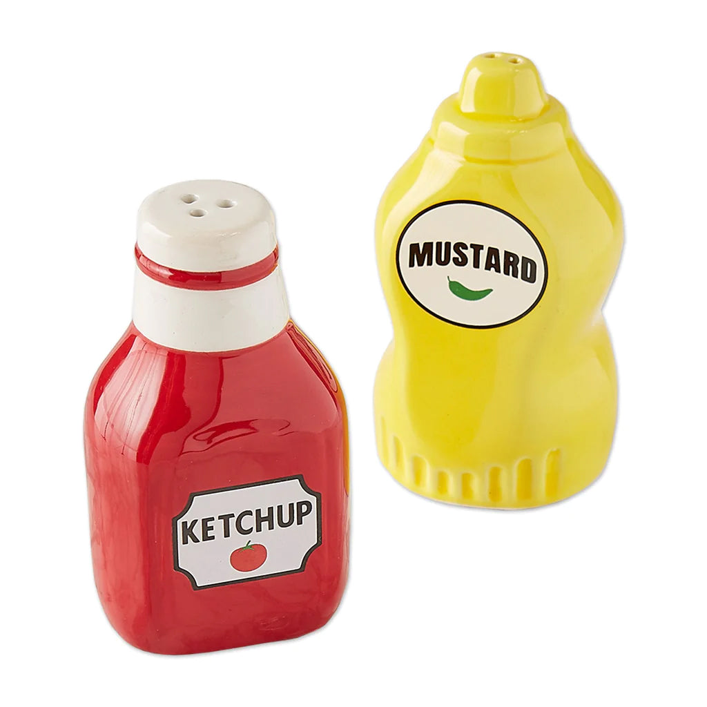 Ketchup & Mustard Salt & Pepper Shakers