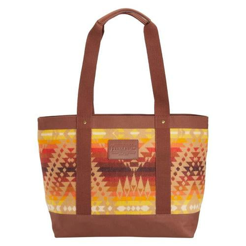 Pendleton Zip Tote - Mission Trails Brown