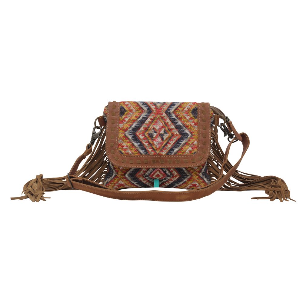 Olive Cubes Small Crossbody Bag
