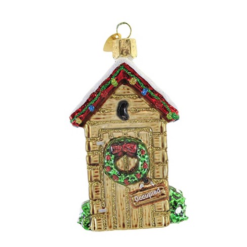 Holiday Outhouse Ornament