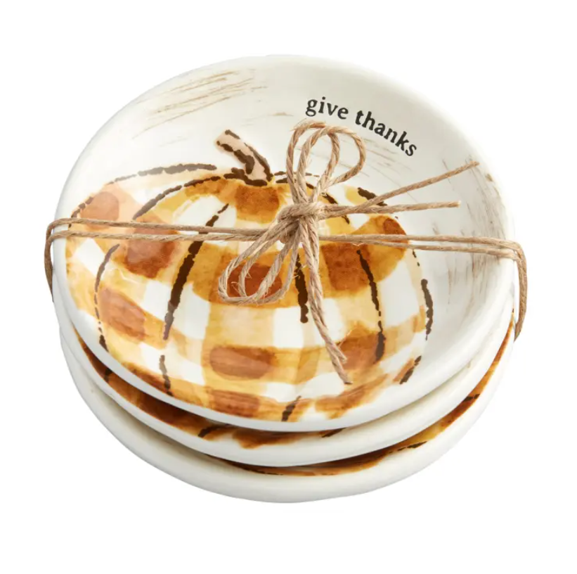 Buffalo Check Pumpkin Dip Set