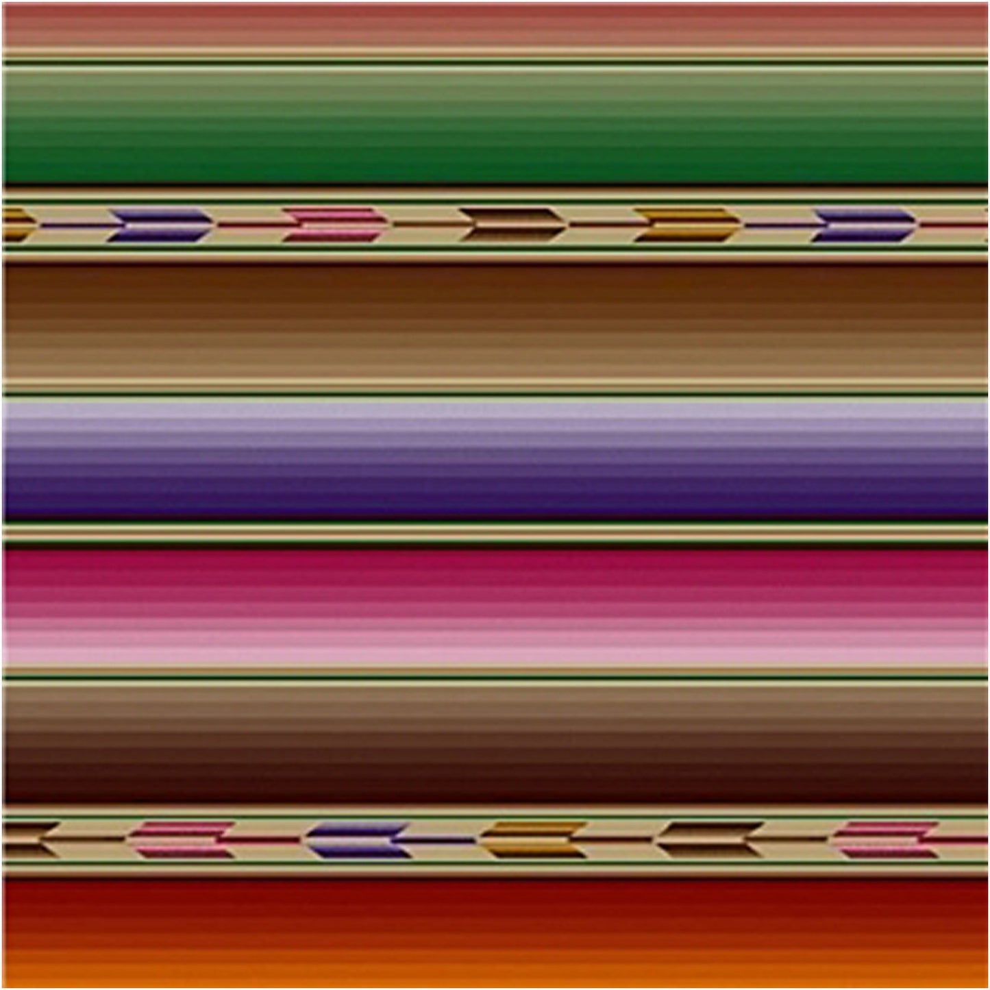 Rockmount Native Serape Pattern Fleece Western Blanket