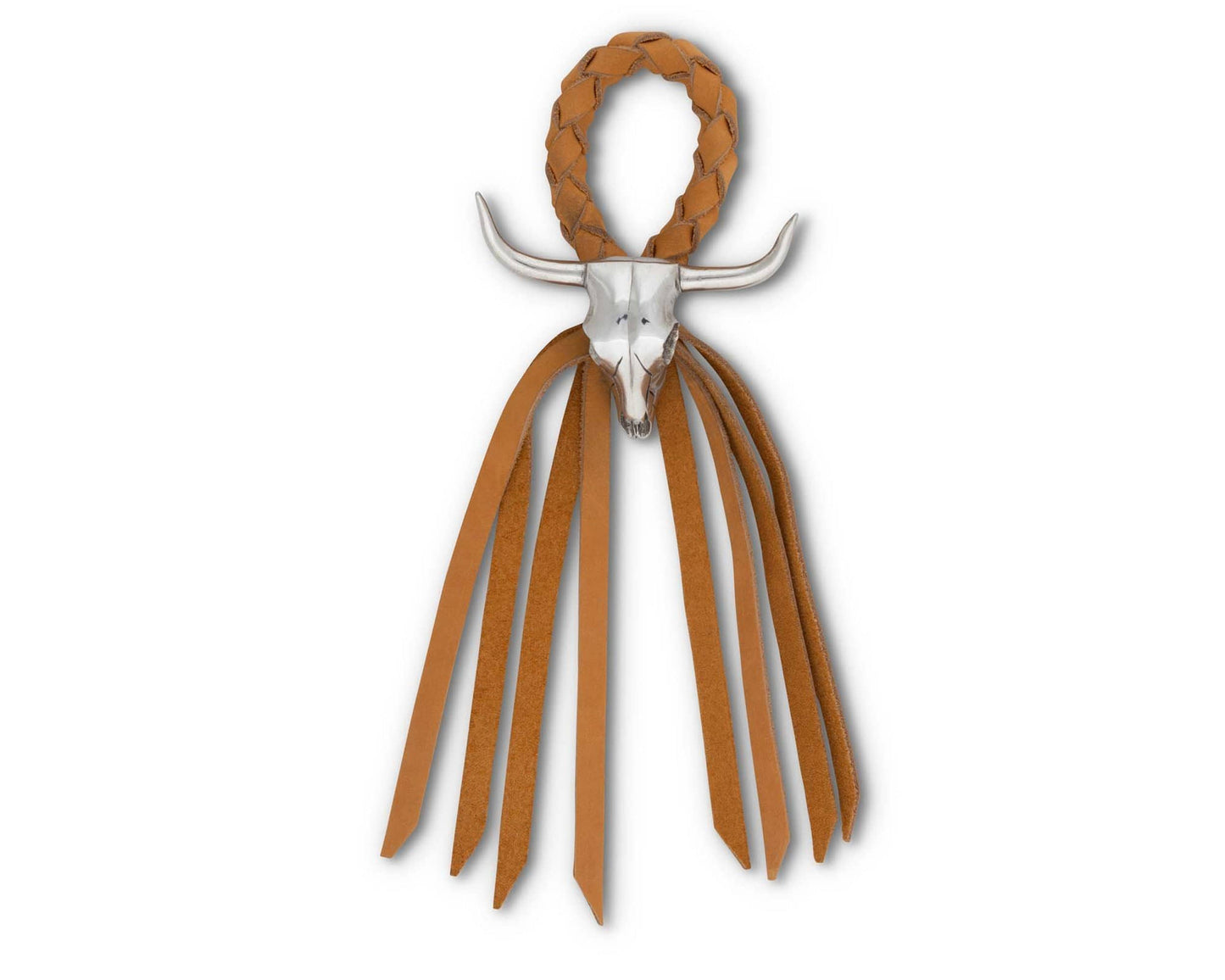 Long Horn Skull Leather Napkin Ring