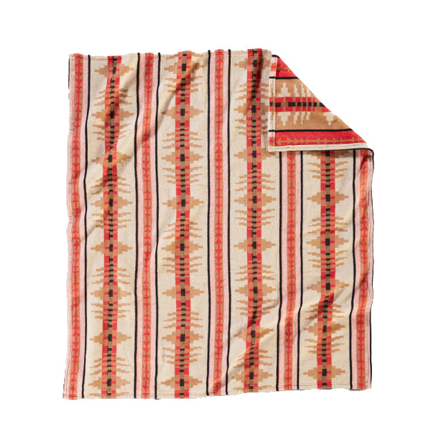 Pendleton Trail Ridge Organic Cotton Throw Gift Pack - Oat