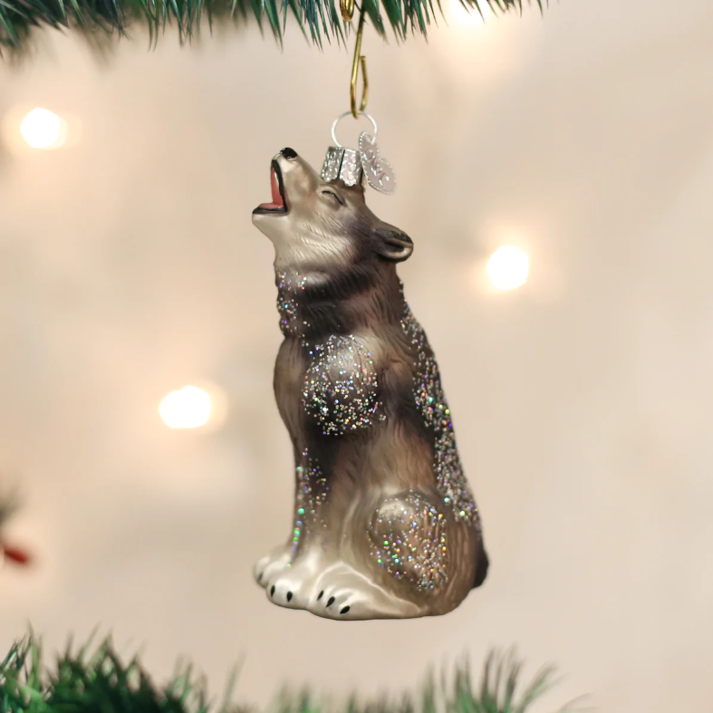 Howling Wolf Ornament