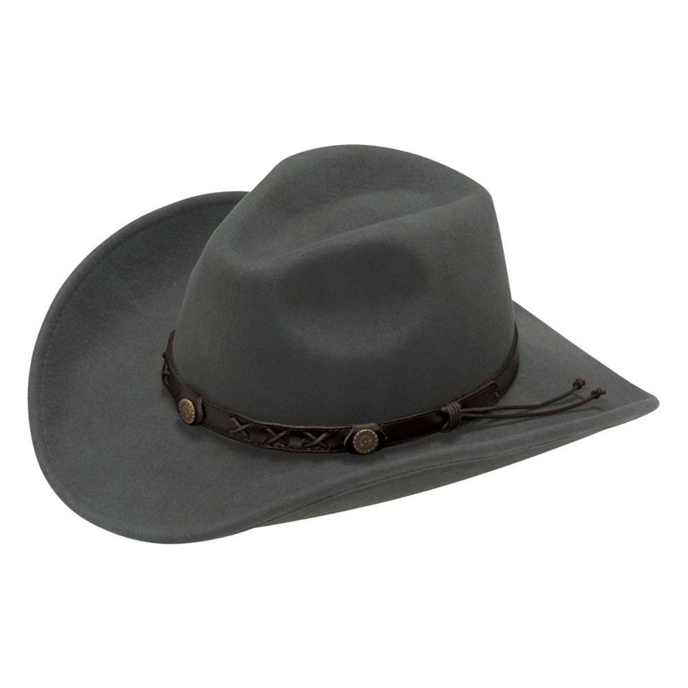 Twister Dakota 100% Wool Crushable Cowboy Hat - Graphite