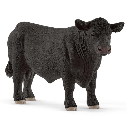 Black Angus Bull Figurine