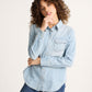 Pendleton Women's Chambray Gambler Shirt - Light Blue