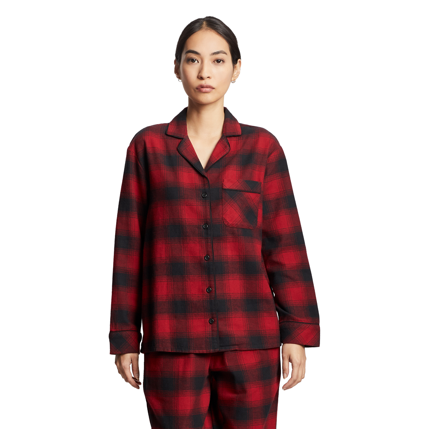 Pendleton Women's Pajama Set - Red/Black Ombre