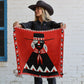 Fringe "Girl With the Wide Brimmed Hat" by Jon Flaming Silk Wild Rag