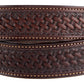 Texas Saddlery Basket Stamped Leather Belt