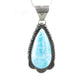 Natural Larimar Pendant with Sterling Silver Chain by Gilbert Platero