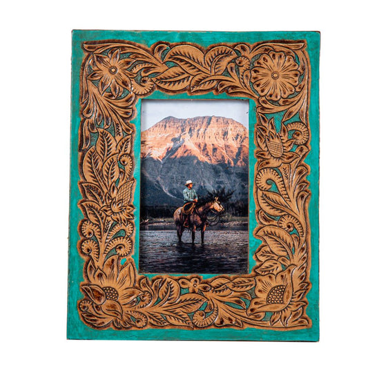 Time of Traditions Hand-Tooled Photo Frame