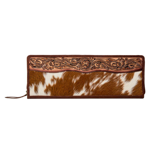 Hand-Tooled Travel Jewelry Case - Classic Country