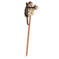 37" Scot Brown Pinto Giddy Up Stick Pony