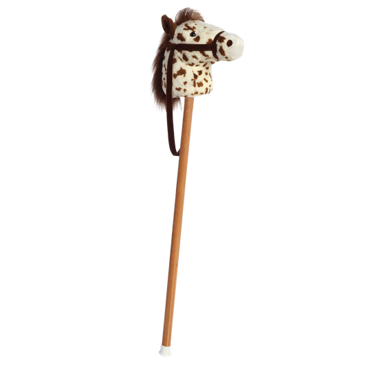 37" Scot Brown Pinto Giddy Up Stick Pony