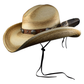 Buffalo Run Scorched Gus Hat with Eagle Feather