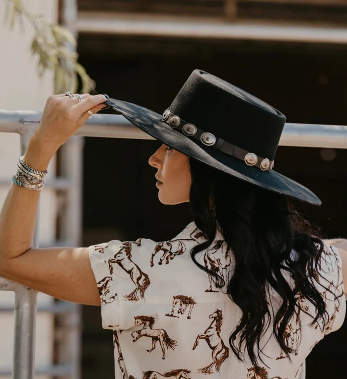 Charlie 1 Horse High Desert Hat Black Persimmon Hill at the National Cowboy Western Heritage Museum