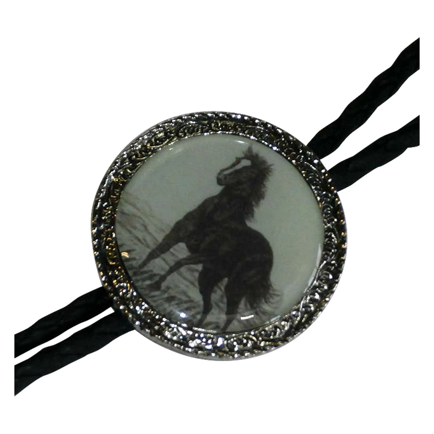 Rockmount Silver Mountain Mustang Western Bolo Tie